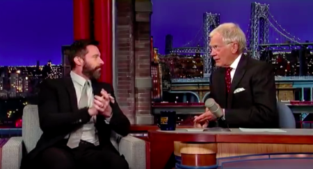 Hugh Jackman and David Letterman discuss their experiences with skin cancer removal, emphasizing the significance of sunscreen and regular check-ups.